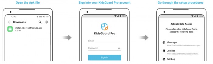 kidsguard android setup 2