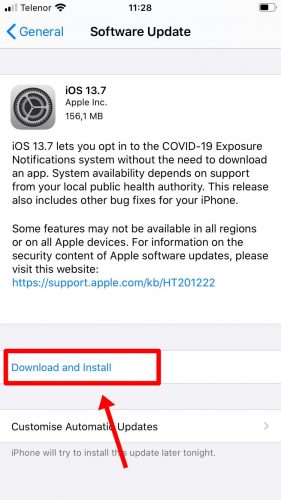 iOS software update to detect spyware on iPhone 