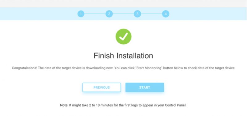 Cocospy end of installation process